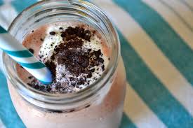 Step 1 place ice cream, milk, and peanut butter in a blender; The Staycationer Reese S Peanut Butter Chocolate Milkshake