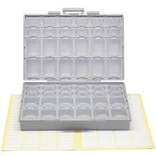 Aidetek Boxall48 Lids Empty Enclosure Smd Smt Organizer Surface Mount Empty Plastic Part Box Lables Uk De Us Ship Boxall48 Organization Enclosure Lidded