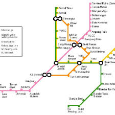 The lrt kelana jaya line is the fifth rail transit line and the first fully automated and driverless rail system in the klang valley area and forms a part of the klang valley integrated transit system. Kuala Lumpur Lrt Network Download Scientific Diagram