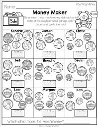 more than just a worksheet math money exercises for 2nd grade lucky little learners
