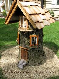 Kaffee Zeit Zum Teilen Gnome Haus Zu Vermieten Mary Hermann Diy Marchenbaumhauser Baumstamm Garten Gartendekoration