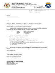Salah satu perihal penting tersebut adalah mengurus. Surat Panggilan Mesyuarat Pibg Kali Ke 1 20192020