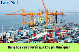 Hàng hóa vận chuyển qua khu phi thuế quan để nhập khẩu vào nội địa hoặc