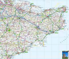 Towns In Kent Map Kent Offline Map, Including Dover, Folkstone, Margate, Broadstairs,  Ramsgate, Canterbury And Ashford