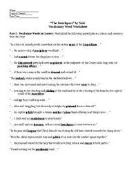 Top 51 common vocabulary in the ielts test. The Cask Of Amontillado Vocabulary Warm Up Exercises Answers Exercise Poster