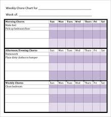 Daily Chore Chart Pdf Urldata Info