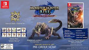 Here're all of the monster hunter rise controls that you need to know, including for each weapon class, wyvern riding, using the wirebug, healing, and much more. Monster Hunter Rise Collector S Edition Nintendo Switch Best Buy