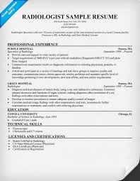 Radiographer X Ray Tech Resume Sample