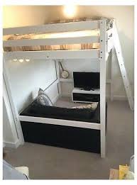 ikea stora double wooden loft bed frame 140x200 in white with double mattress ebay ikea loft bed boys ikealo in 2021 loft bed frame ikea loft bed diy loft bed
