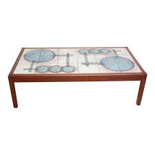 Tommy bahmama large 4 drawer coffee table w. Vintage Teak And Ceramic Tile Top Coffee Table By Gangso Mobler Jarontiques