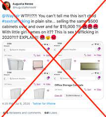 Check spelling or type a new query. Politifact How The Wayfair Child Sex Trafficking Conspiracy Theory Went Viral