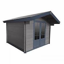abri de jardin composite gris fonce 9m porte alu woodlife jardins en bois abri de jardin double vitrage