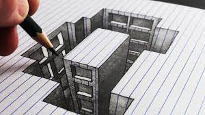 We'll focus on how to recreate the floor plan you see in the thumbnail image below. How To Draw A Hole Building Line Paper 3d Trick Art Youtube