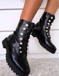 Les boots tendance du moment ! Stiefeletten Mit Perlen Jeans Industry