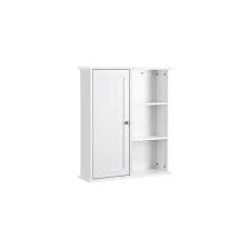 Vous cherchez à meubler votre salle de bain ? Vasagle Vasagle Armoire De Salle De Bains Armoire Murale Armoire A Pharmacie Etageres Rangement 1 Porte Et Des Etageres 1 Paroi Reglable Sans Miroir Couleur Blanche Bbc20wt Meuble Bas Salle