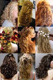 Wedding Hair Collage Hair Styles Curly Hair Styles Wedding Hair Down