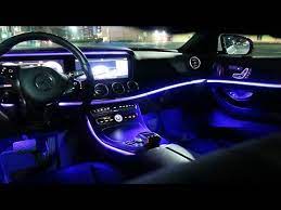 It may sound cheap or gimmicky, but somehow mercedes has found a way to make the interior even richer and classier with this lighting. 2018 Mercedes Benz E Class Interior Lighting Exterior Overview Youtube
