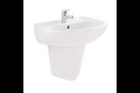 Memoirs® stately pedestal/console table bathroom sink basin with 8 widespread faucet holes. Turner Hastings Cetus Care 55 X 43 Ceramic Basin Designer Bathrooms Plus