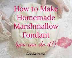how to make homemade marshmallow fondant