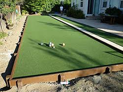 Bocce ball court, sand over concrete (some sand missing) copyright learnbocceball.com. Bocce Ball Court Installation Services Forever Greens