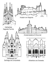 Gerne kannst du diese karte auch lokal speichern und für deine reise ausdrucken. Kostenlose Malvorlage Urlaub Und Reisen Sehenswurdigkeiten In Spanien Zum Ausmalen