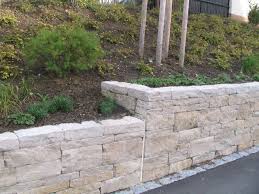 Systemmauerwerk Jura Kalk Natursteine Garten Steinmauer Garten Garten Landschaftsbau