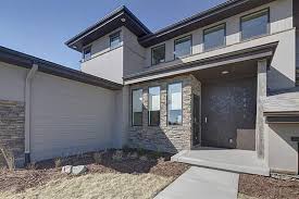 Widhalm Custom Homes Omaha Woodland Model Mid Century Modern Prairie Modern Contemporary House Numbers Side House Styles Modern Contemporary Homes Custom Homes