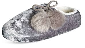 Inc International Concepts Womens Silver Crushed Velvet Clogs Slippers Shoes