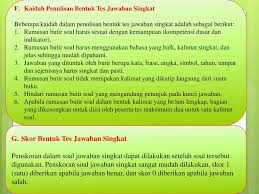 Check spelling or type a new query. Menyusun Bentuk Tes Jawaban Singkat Dan Bentuk Tes Uraian Essei Ppt Download