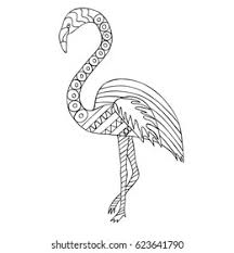 Maybe you would like to learn more about one of these? Hand Drawn Zentangle Design Flamingo Bird Stock Vector Royalty Free 623641790