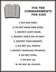 Check spelling or type a new query. A List Of The Ten Commandments From The Bible