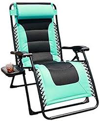 Amazon Com Goldsun Oversized Padded Zero Gravity Reclining Chair Adjustable Patio Lounge Chair With Cup Patio Lounge Chairs Patio Lounge Blue Patio Furniture