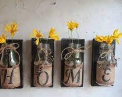 Burlap Upcycled Shelf Mantel Setter Faith Family By Craftsbyjoyice In 2021 Handmade Home Decor Handmade Home Cheap Home Decor