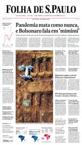 Um jornal a serviço da democracia. Manchetes Dos Jornais Folha De Sao Paulo