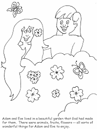 The man named his wife eve. Free Bible Coloring Pages Of Adam And Eve Coloring Home