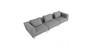 Rolf benz 1600 leder sofa blau hellblau dreisitzer funktion couch 13277. Softline Lotus Sofa Ambientedirect