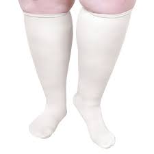 Opaque Closed Toe Petite Height Extra Wide Calf Moderate Compression Knee High Socks Knee High Compression Socks Extra Wide Calf White Knee High Socks
