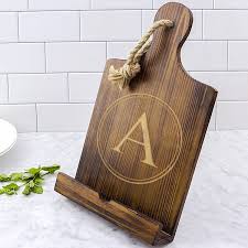 Personalized Stained Rustic Wood Ipad Recipe Book Stand Recipe Book Stand Recipe Book Holders Cook Book Stand