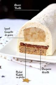Buche Vanille Poire Et Noisette Recette Recette Dessert Noel Buche De Noel Vanille Gateaux Et Desserts