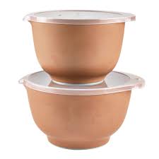 Margrethe Bowl Set With Lid Matte 2 Pack From Rosti Nordicnest Com