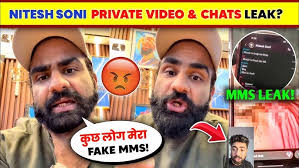 OMG!🤯 Nitesh Soni Private Video & Chats Leak😳