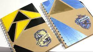 Diy Hufflepuff And Ravenclaw Books Harry Potter Diy Harry Potter Crafts Harry Potter Notebook