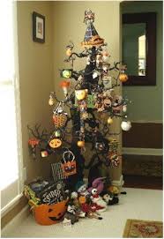 You can turn a white christmas tree into this. Halloween Trees Halloween Trees Halloween Decorations Halloween Inspiration