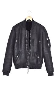 Awesome Allsaints Mens Kio Sheepskin Shearling Leather Bomber Jacket Xs Small Ebay Link Bomber Jacket Leather Bomber Jacket Leather Bomber