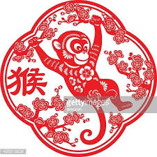 Traditional Papercut Art Of Year Of The Monkey For Chinese New Year Year Of The Monkey Monkey Art Chinese Folk Art