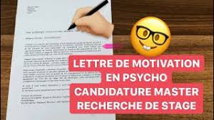 La fac ne demande pas systématiquement une lettre mais. La Lettre De Motivation En Psycho Youtube