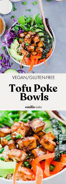 Vegan Poke Bowl Gluten Free Emilie Eats Recipe Whole Food Recipes Vegetarian Recipes Vegan Meal Prep