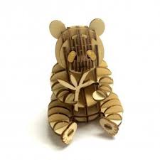 About new york puzzle co giant panda. Panda 3d Wooden Puzzle Arte Animales Planos