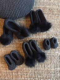 Panduf Patik Penye Ip Orgu Patik Gorro Tejido Pantuflas Tejidos