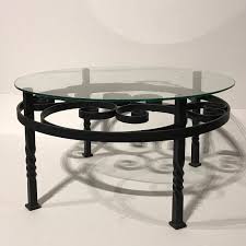 34 round industrial iron coffee table w reclaimed gears newleaflane. Wrought Iron Round Coffee Table Coffee Tables Tables European Antique Warehouse